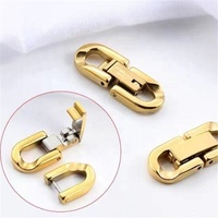 Bijoux en acier inoxydable Double U, chaîne cubaine épaisse, fermeture, lettre estampillée, Bracelet de luxe pour hommes, fermoir