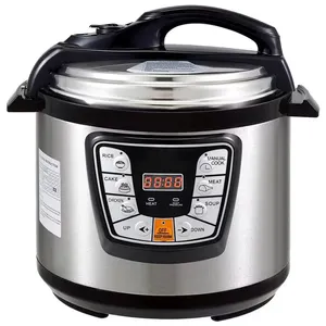 Multifunctional 4L 5L 6L Non-Stick Food Steamer Electric Programmable Pot Pressure Cooker Rice Cooker