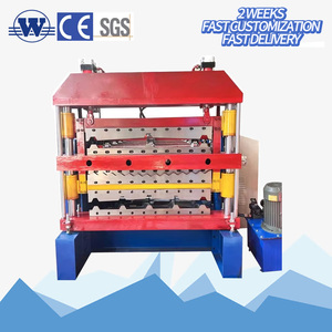 Vodley Steel <b>Sheet</b> Roll Forming Corrugated Panel and Roof <b>Tile</b> Making Machine Three Layers Easy to Operate 220v/380v - Product Image 1