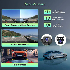 Caméra embarquée 10,26 pouces sans fil <span class=keywords><strong>CarPlay</strong></span> Android Auto Tableau de bord de voiture 2 canaux 4k Écran <span class=keywords><strong>CarPlay</strong></span> Caméra avant et arrière avec vision arrière - Product Image 4