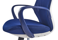 Mobilier de bureau confortable chaises de bureau à dossier moyen avec roues chaise en maille chaise de bureau en tissu à dossier