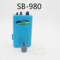 Bomba de Aire Portátil SOBO SB-980 / SB-960 para Peceras, Oxigenador de Emergencia a Batería para Carnada Viva