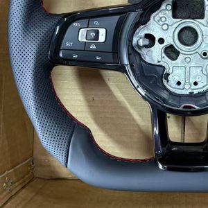 R line พวงมาลัยหุ้มหนังแท้สำหรับ <span class=keywords><strong>VW</strong></span> Volkswagen Golf 5 6 7 7.5 R พวงมาลัยรถ MK6 MK7 MK5 GTI POLO Passat CC - Product Image 6