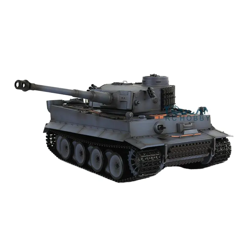 HENG LONG 1/16 7.0 Plastic Ver German Tiger I RC Tank 3818 Radio Toucan Model with Sound System BB Shoot Unit TH17246-ali6