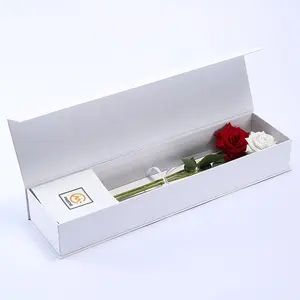 Magnetische Blumen box des Luxus-benutzer definierten Logo-Rosen verpackungs papier rechtecks für Blumenstrauß