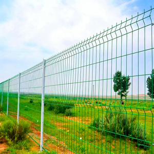 Nhà sản xuất hàng rào bán buôn hàng rào chất lượng cao bằng sắt PVC, tường vườn, tấm lưới thép uốn cong 3D phủ bột - Product Image 1