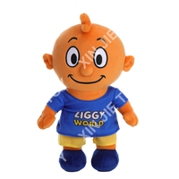 Peluche de personnage de dessin animé de haute qualité, figurine personnalisée, poupée douce avec tenue T-shirt, poupée en peluche pour garçon
