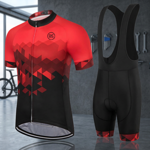 Ensemble de cyclisme haute élasticité, confortable, doux pour la peau, séchage rapide, respirant, manches courtes, Tour de France, 100% polyester, unisexe - Product Image 3