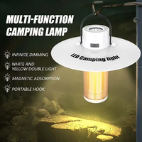 Lanterne de camping rechargeable à LED 5 modes d'éclairage Lampe de tente suspendue portable Lampe de camping étanche pour l'extérieur Lampe de travail