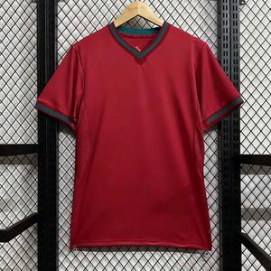 2026 Unisex Custom Anti-Wrinkle Breathable Eco-Friendly Quick Dry V-neck Soccer Jersey New Design Fashion Soccer Shirt Wholesale - Product Image 1