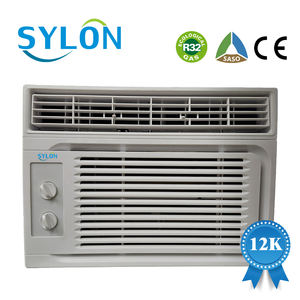 Climatisation de fenêtre Sylon, nouveau modèle R32, 12000 BTU, 110V/220V, 50/60Hz, type mécanique marche/arrêt, blanc, pour usage domestique - Product Image 1