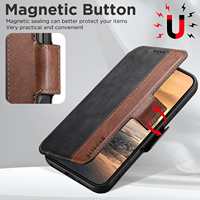 Étui de téléphone SUTENI pour iPhone 18 Pro Max, coque magnétique avec recharge sans fil, support de carte, portefeuille, simili cuir, 17 16 Plus