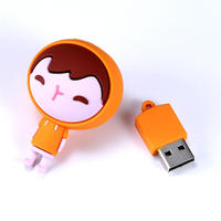 IDEA REGALO Diseño personalizado 3D Forma Logo PVC Dibujos animados 32Gb 64Gb Pen Drive PenDrive Memory Stick Custom USB Flash Drive