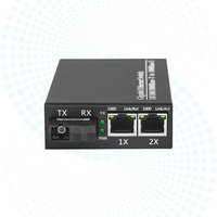 高品质 Inficomo RD-GE102 2 端口 RJ45 千兆光纤媒体转换器 10/100/1000Mbps 20km 单模，适用于办公网络
