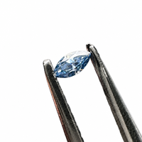 Piedra de Moissanita Suelta Marquise Melee 1.5*3mm 0.05CT Azul Zafiro Natural Creada en Laboratorio al por Mayor para Engaste y Fabricación de Joyería Fina