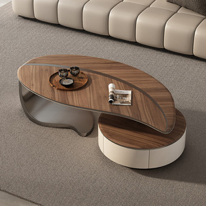 ModernCoffee <strong>Table</strong> Living Room Coffee <strong>Table</strong> Designerstorable Leaf Solid Wood Coffee TableEnvironmentally Friendly Coffee <strong>Table</strong> - Product Image 1
