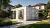 Villa Conteneur Skyacross Entièrement Équipée, Respirante, Moderne et Pliable – Prête à Habiter – Mini Maison Modulaire Préfabriquée