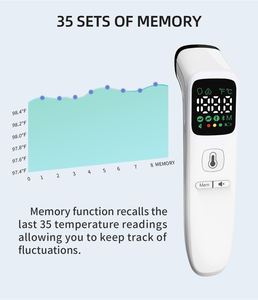 Двухрежимный светодиодный Электрический Лоб/объект термометр IP65 водонепроницаемый и пылезащитный дизайн - Product Image 2