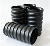 Conduit ondulé en plastique HDPE de 30 mm, étanchéité rigoureuse pour éviter les fuites de coulis, protéger les brins d'acier de la rouille