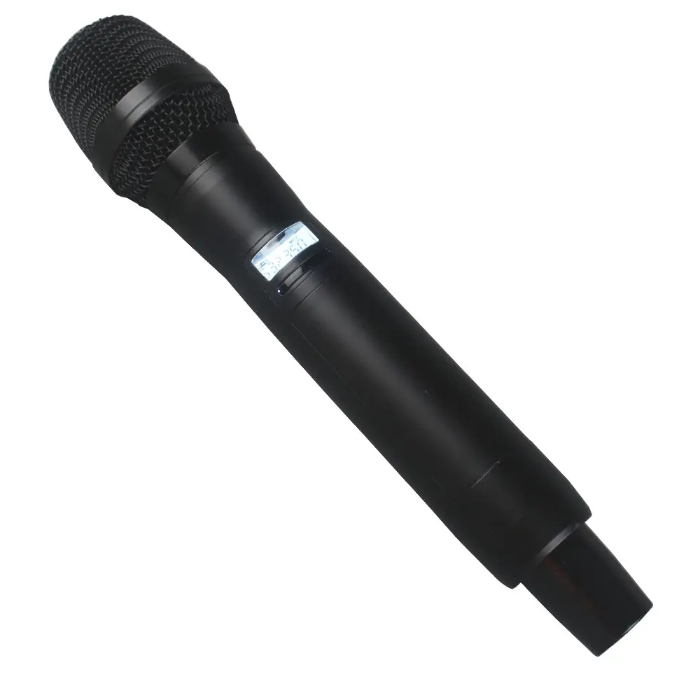 Microfone sem fio profissional uhf pll, microfone digital de alta frequência com 4ch