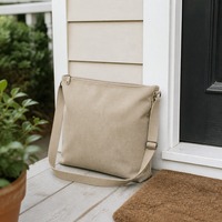Sac fourre-tout décontracté rétro écologique personnalisé pour femme, nouveau style, toile tendance avec fermeture éclair et logo de dessin animé imprimé sur mesure