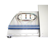 Boîtier terminal rotatif Fandoor 19'' pour montage en rack FTTH, panneau de brassage fibre optique 1U 12/24 cœurs
