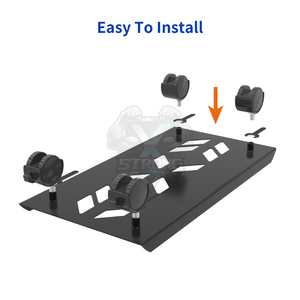 Gaming <strong>PC</strong> <strong>Tower</strong> Holder Steel <strong>Stand</strong> with 360 Rotating Brake Wheels Stock - Product Image 4