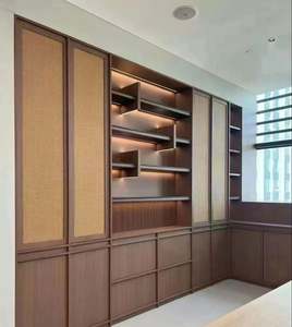 Nouvelle cloison d'étagère moderne de luxe armoire de rangement décorative bibliothèque étagère en bois - Product Image 6