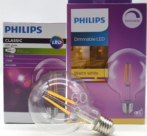 Bombilla <span class=keywords><strong>LED</strong></span> Retro <span class=keywords><strong>Philips</strong></span>, Lámpara de Bajo Consumo E14 E27, Súper Brillante, Imitación de Filamento de Tungsteno Edison, Luz Amarilla Cálida - Product Image 1