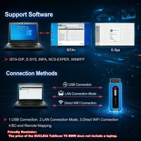 Escáner OBD2 Eucleia TabScan T6BMW sin Controlador J2534, Reemplazo de ICOM A2, WIFI, DOIP, Codificación CAN FD para Herramienta de Diagnóstico BMW MINI