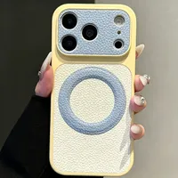 Coque de téléphone antichoc magnétique compatible avec iPhone 11 12 13 14 15 16 17 18 Pro Max Plus