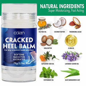 Bálsamo Reparador para Talones Agrietados de Marca Privada, Exfoliante, Hidratante y Humectante, Tratamiento para Pies Secos - Product Image 4