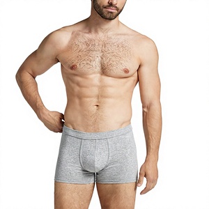 Wholesale Moisture Wicking Quick Dry Men's Breathable <b>Knitted</b> Mid-Rise Boxer Briefs Modern Design Solid <b>Pattern</b> Cotton/Spandex - Product Image 2
