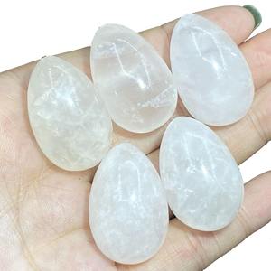 Premium Natural Rainbow Moonstone Yoni Eggs and <b>Crystal</b> Spheres for Healing, Chakra Energy Meditation Decor - Product Image 3