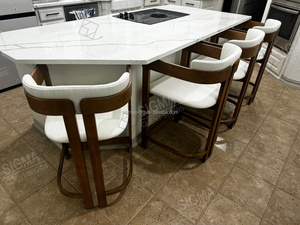 Set da pranzo per interni in <span class=keywords><strong>legno</strong></span> <span class=keywords><strong>massello</strong></span> di alta qualità Design moderno confortevole sedia e <span class=keywords><strong>tavolo</strong></span> - Product Image 2