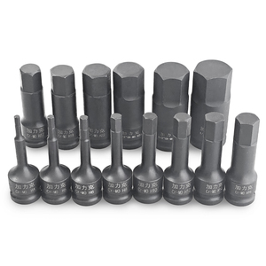 Set di Chiavi <span class=keywords><strong>a</strong></span> Bussola Esagonali da 1/2 Pollice H4 H5 H6 H8 H10 H12 H14 H16 H17 H19 H22 H24 H27 H30, 14 Pezzi, Lunghezza 78mm, in Acciaio Cr-Mo per Uso Industriale - Product Image 6