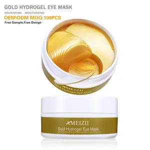 Máscara de olho de hidrogel 24k, máscara de olho de ouro 24k para remoção de rugas e de colágeno máscara