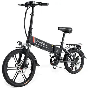 美国加州欧盟仓库SAMEBIKE 48V10.4A电动自行车20英寸城市骑行小折叠350W电动城市自行车