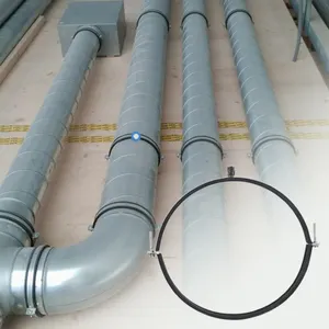 Morsetto per tubo di ventilazione da 100mm con morsetto per condotto in acciaio di gomma ganci per tubi zincati per condotti a spirale