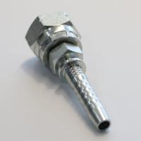 Forged Hex Crimp selang adaptor Lurus pipa konektor Hexagon BSP perempuan selang pas puting Fitting adaptor hidrolik