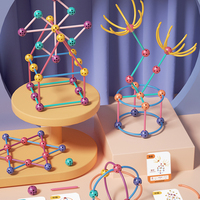Jeu de construction éducatif, géométrie mathématique, construction, série d'éveil, briques DIY, jouets