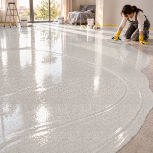 Revestimiento de Micro Terrazo, Revestimiento de Piso sin Juntas, Material de Piso Ecológico, Concreto Decorativo para Uso Comercial y Residencial - Product Image 1
