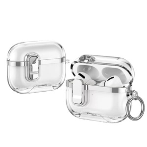 新款上市锁定支架透明电镀耳机盒，带钩，适用于Airpods <span class=keywords><strong>2</strong></span> <span class=keywords><strong>3</strong></span> 4 Pro <span class=keywords><strong>3</strong></span>保护盖 - Product Image 3