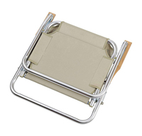 Chaise pliante de directeur en acier à haute teneur en carbone, fauteuil portable d'extérieur avec dossier réglable, léger pour jardin, terrasse, camping