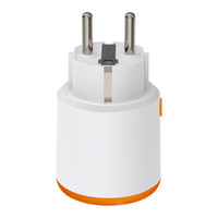 Prise murale intelligente Zigbee NEO 16A, norme européenne, ABS, télécommande, économie d'énergie, mesure de la consommation, 2 prises, IP20