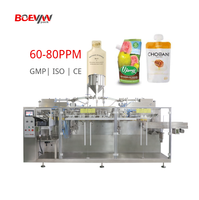 Machine d'emballage horizontale préfabriquée pour sachets duplex 60-80 ppm, remplisseuse et scelleuse de sachets à bec verseur