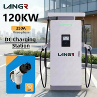 Nouvelle borne de recharge DC pour véhicules électriques de 120 kW avec interface GBT, application et paiement RFID, usage commercial, refroidissement liquide