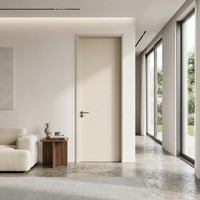 Porte intérieure TH50 en aluminium et bois, feuille de porte de 50 mm remplie de graphène, cadre en alliage d'aluminium, insonorisée et étanche pour chambre à coucher, hôtel, appartement