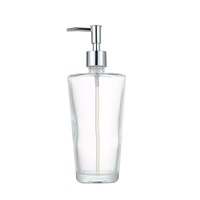 Bouteille en verre transparente conique de 500 ml pour savon liquide, gel douche, lotion, cosmétiques, sous-emballage, shampoing, désinfectant pour les mains