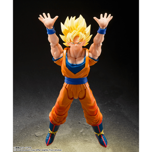 Figura de Acción Original de BANDAI, Spirits Super Saiyan Son Goku, Modelo de PVC SHF, Juguete de Colección, Comienza la Batalla - Product Image 3